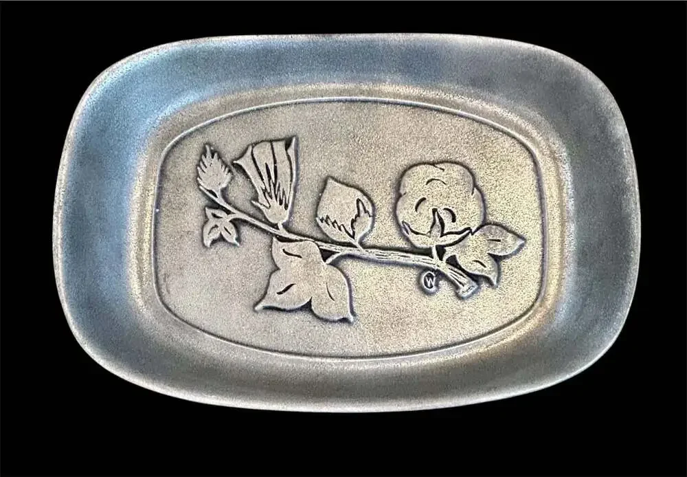 Wilton Armetale RWP Cotton Blossom Pattern Small Serving Tray
